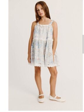 NWT Bardot girls dress Sylvie Broderie